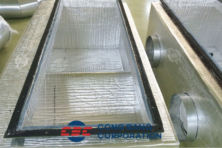 Thermobreak Acoustiplus, acoustic duct liner insulation in the HVAC